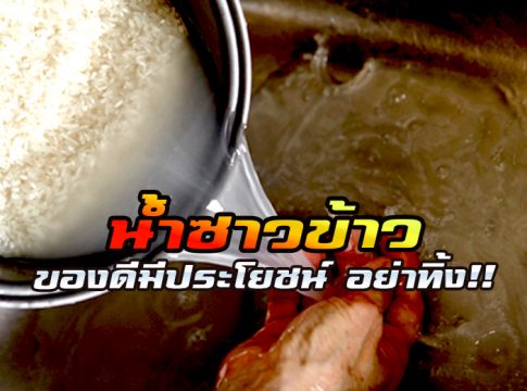 น้ำซาวข้าวมีประโยชน์