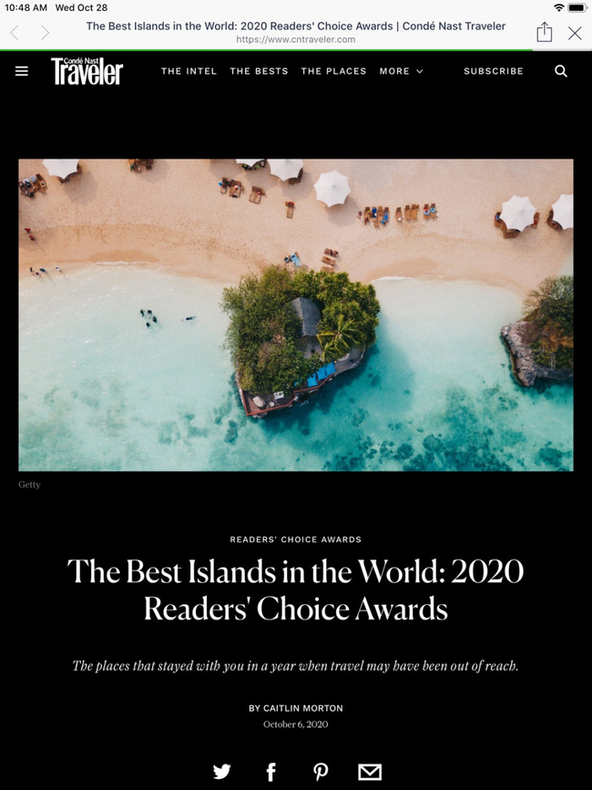 เกาะพะงัน  ติดอันดับเกาะท่องเที่ยวดีที่สุดในโลกเป็นลำดับ 3 ของเอเชีย