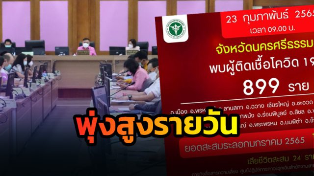ยอดติดเชื้อพุ่งสูงรายวัน